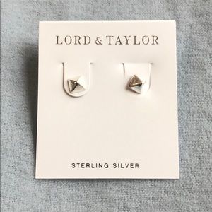Sterling silver stud earrings